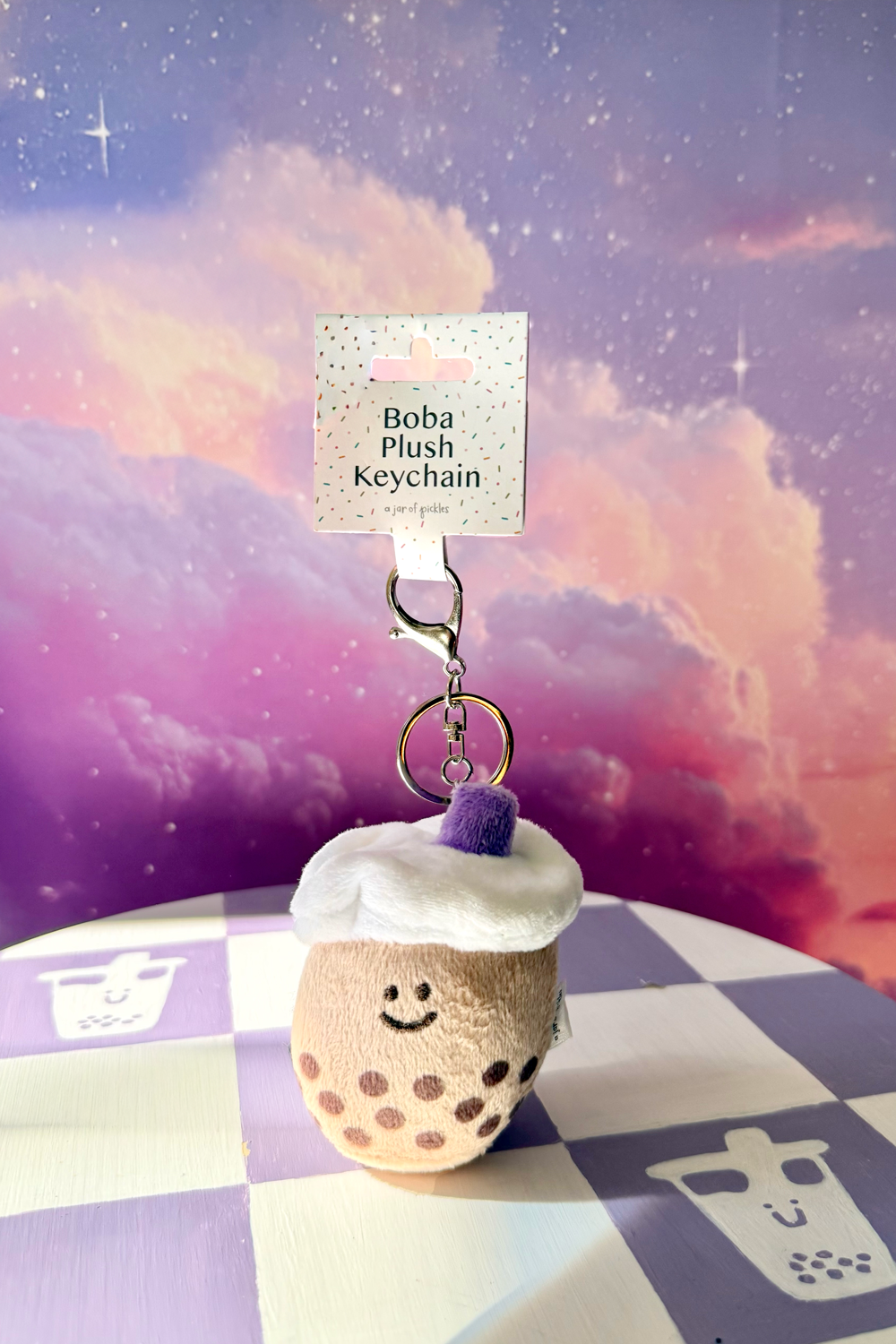 Mini Boba Milk Tea Plushie Keychain