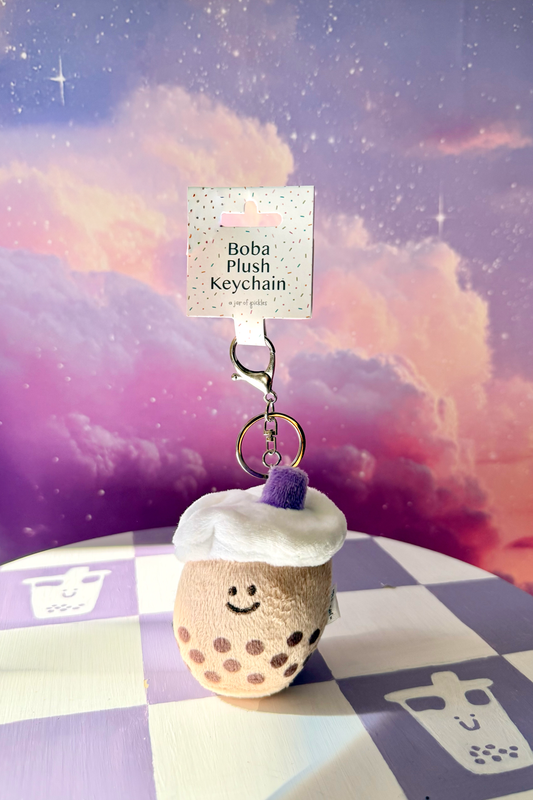 Mini Boba Milk Tea Plushie Keychain