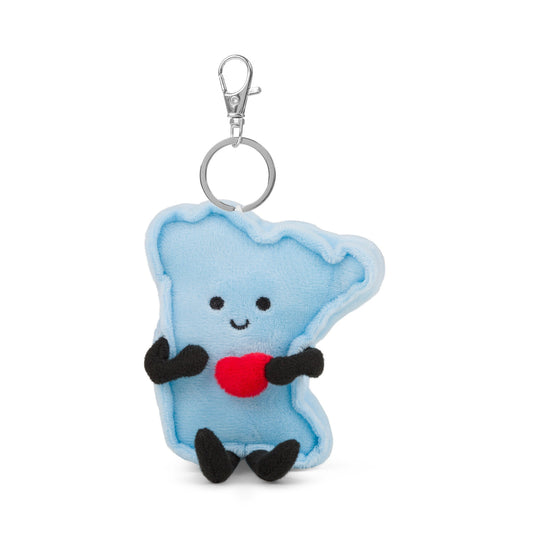 Minnesota Bag Charm Mini Plush – 4-Inch Travel Accessory | Stuffed States USA