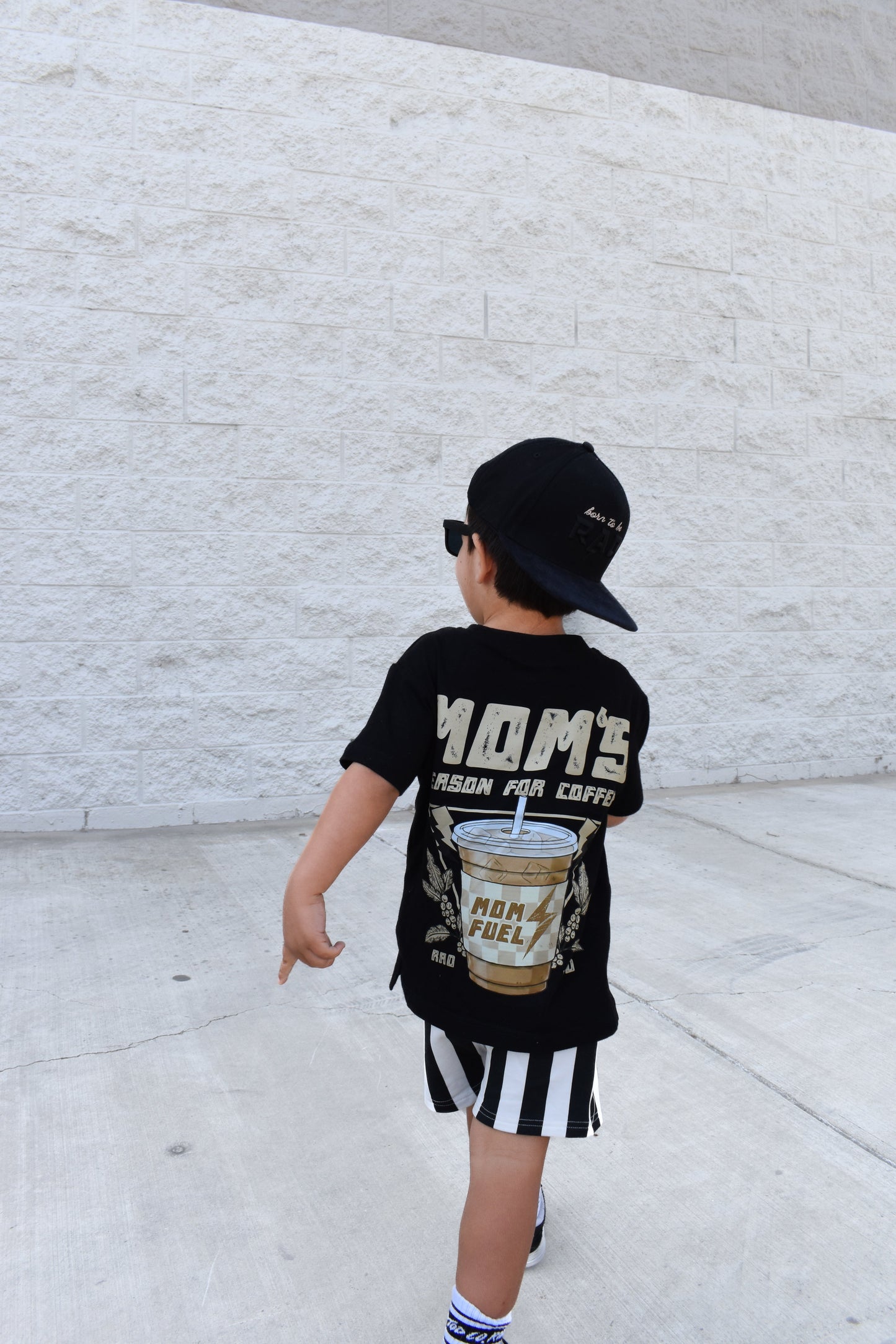 RIVIERA STRIPE SHORTS - BLACK