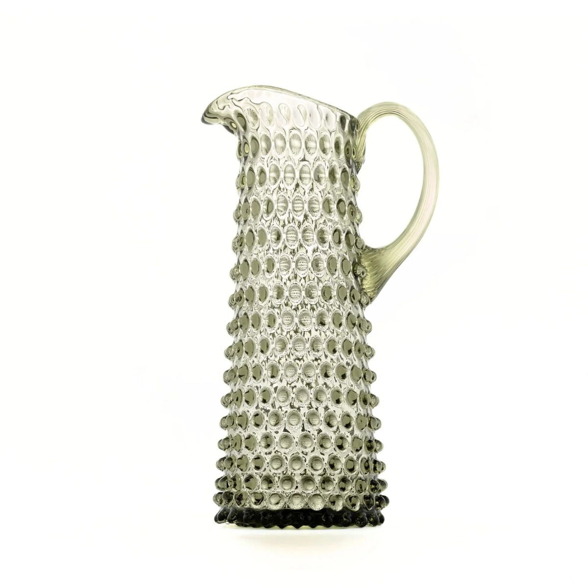 Hobnail Jug - Tall - Moss Green