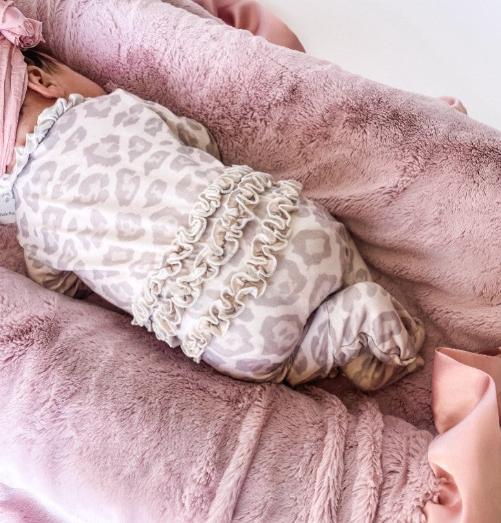 Natural Leopard Footie-preorder