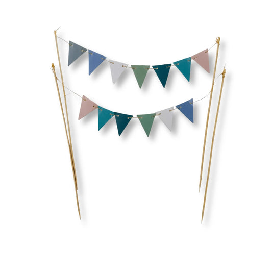 Neutral Blue & Green Cake Banner