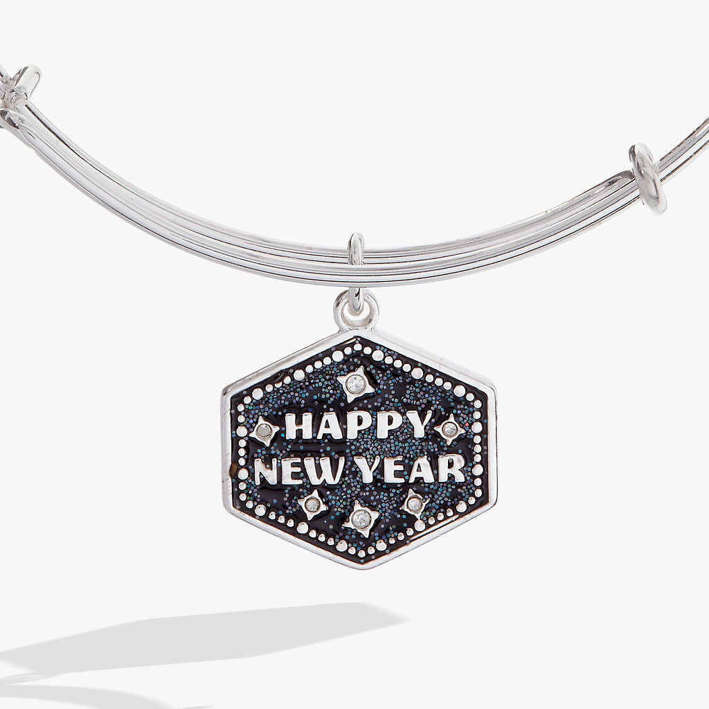 Happy New Year Glitter Bangle