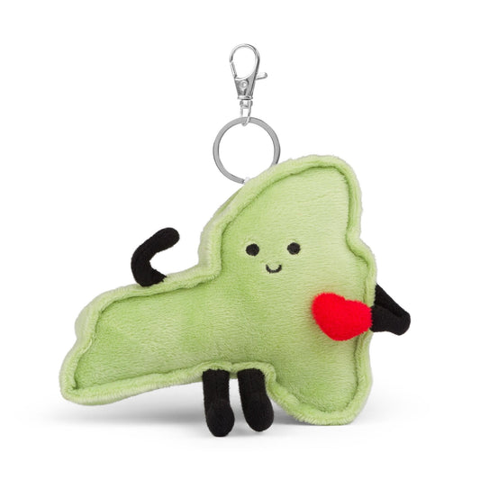 New York Stuffed State Keychain – Plush Empire State Bag Charm