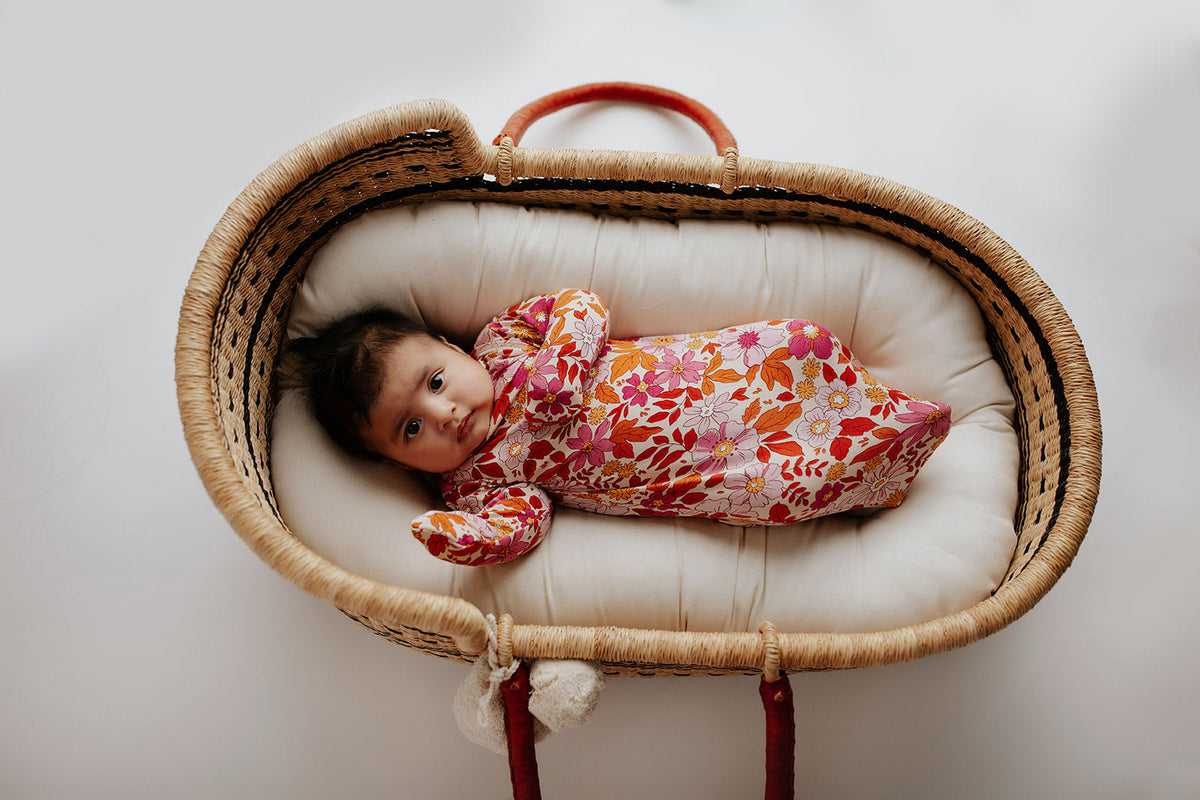 Wild Child Knotted Newborn Baby Gown
