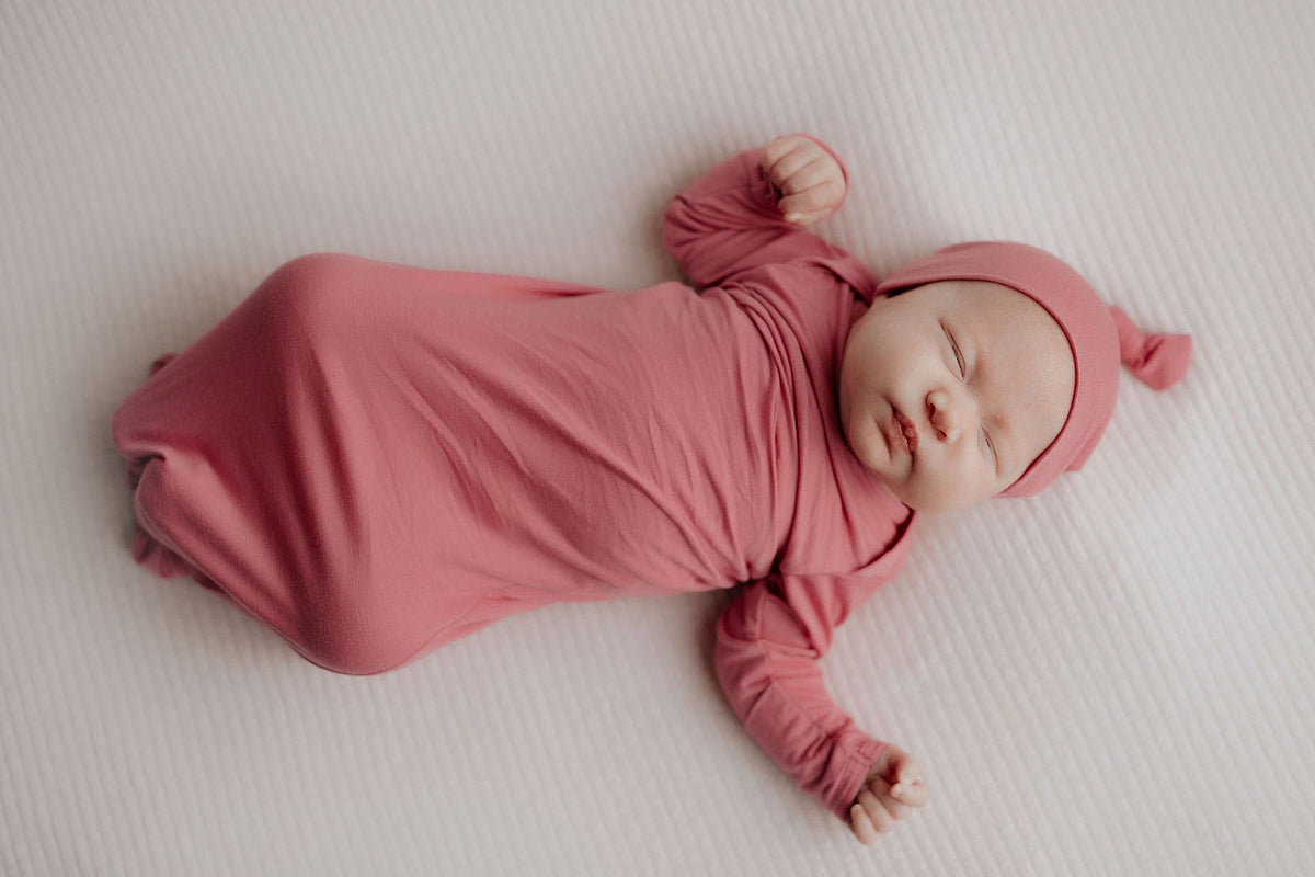 Rose Knotted Newborn Baby Gown