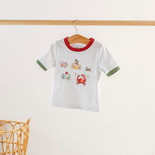 He Sees You When You're Crabby Organic Cotton Kids Tshirt