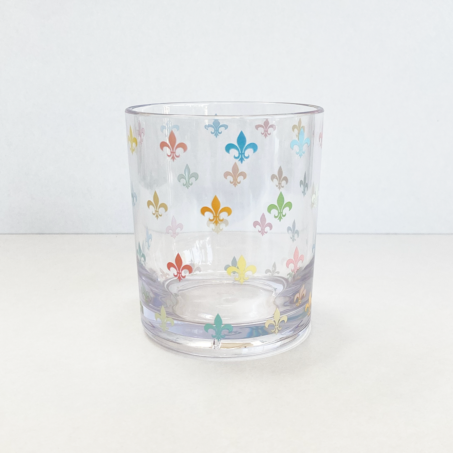 Fleur De Lis Acrylic Drinking Glasses