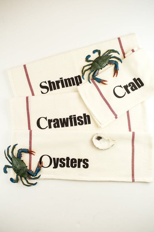 NOLA Seafood Cotton Kitchen Towels