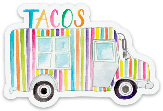 Taco Truck Die Cut Stickers