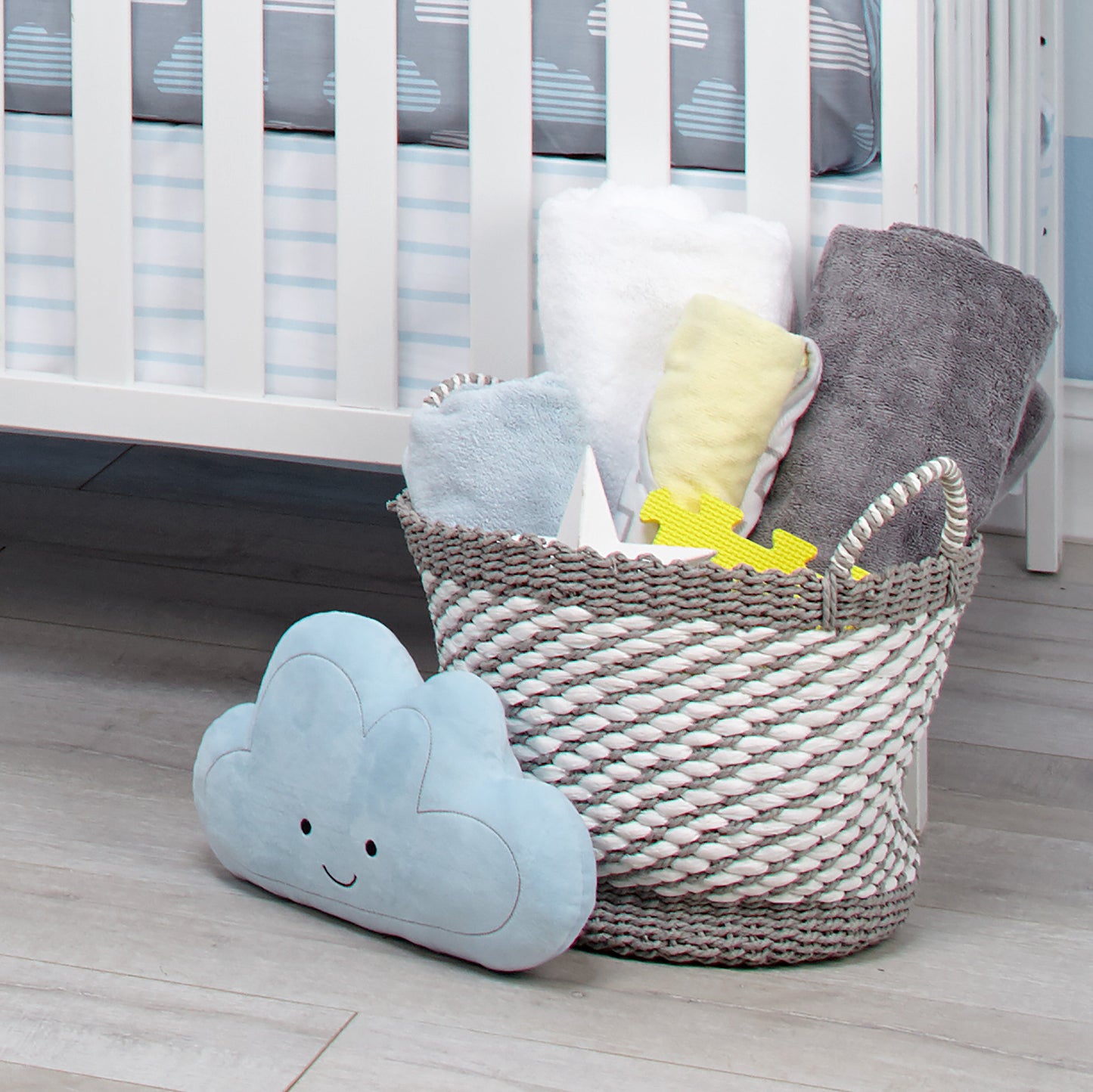 Happy Little Clouds Decorative Pillow