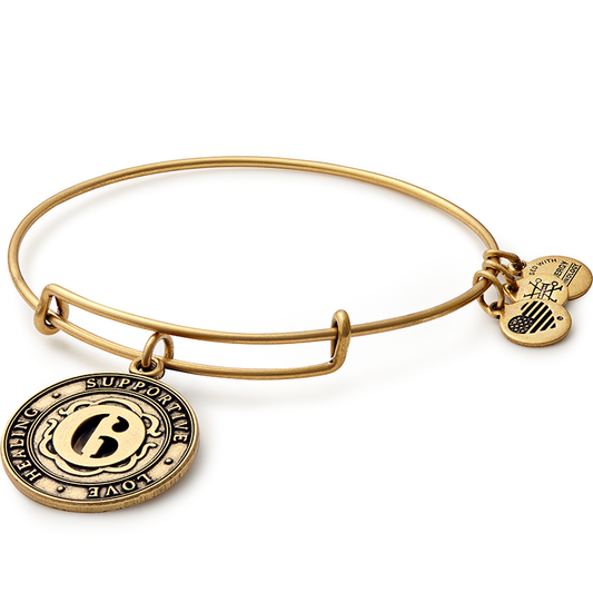 Number 6 Charm Bangle Bracelet | Healing, Supportive, and Love