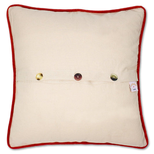 Nutcracker Hand-Embroidered Pillow