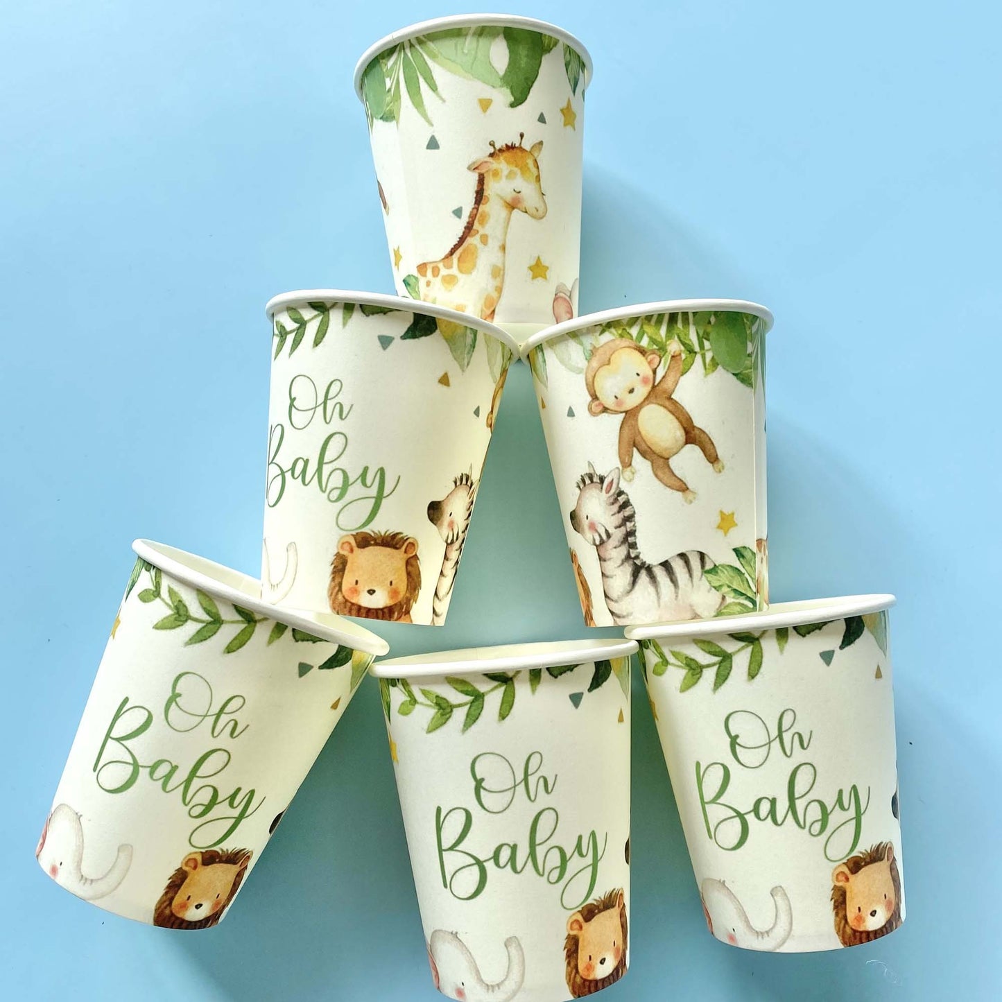 Safari Animal Paper Cups