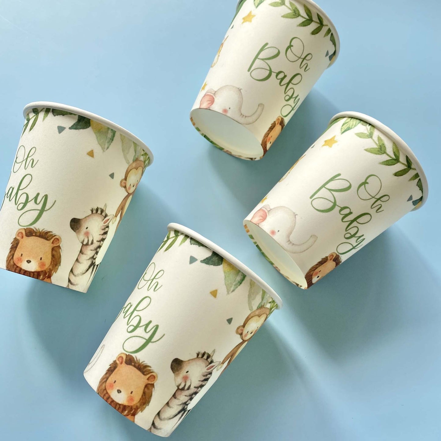 Safari Animal Paper Cups