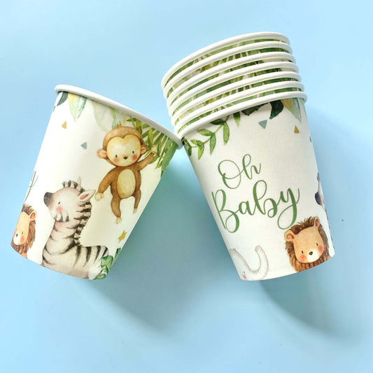 Safari Animal Paper Cups