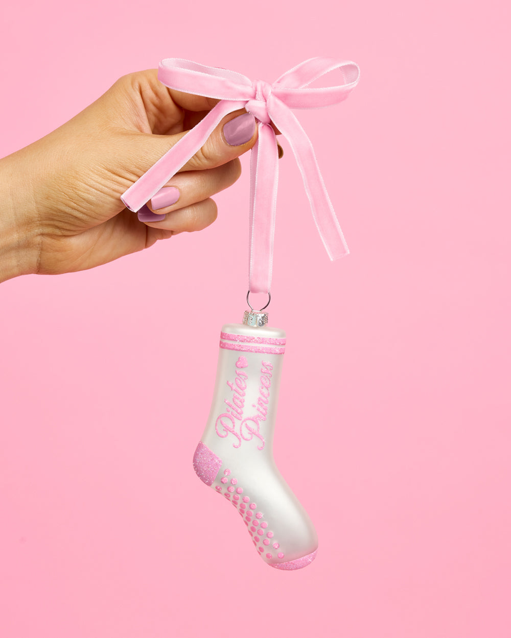 Pilates Princess Ornament - glass ornament