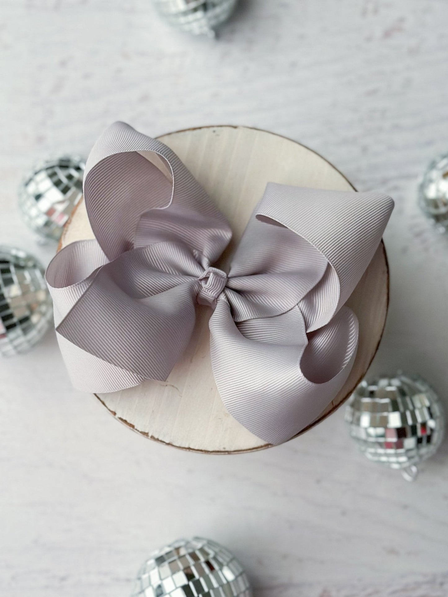 Oversize Grosgrain Hair Bow - Alligator Clip - 5.5"