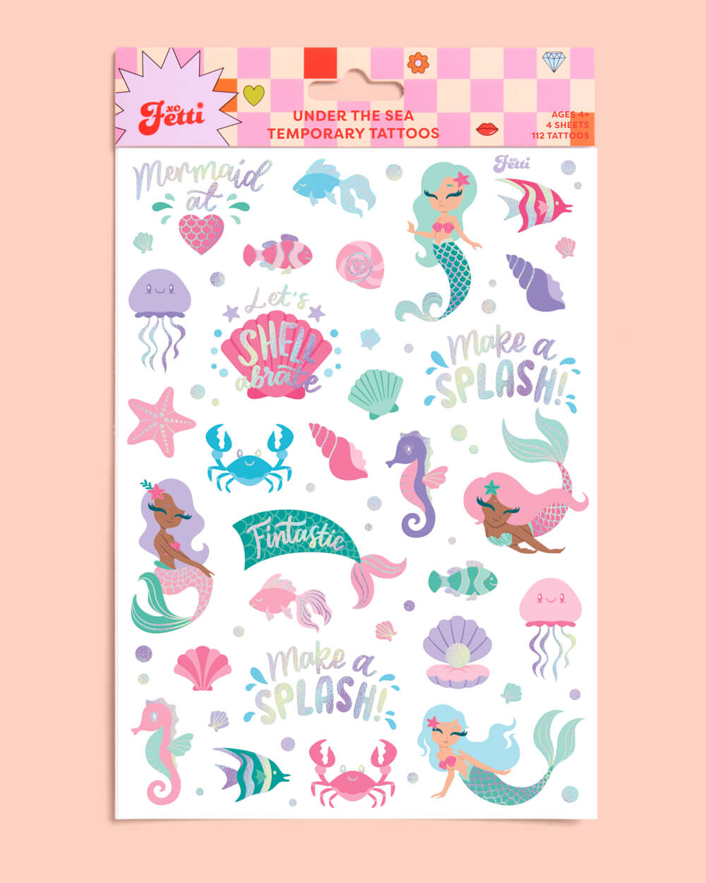 Mermazing Tats - 56 temporary tattoos