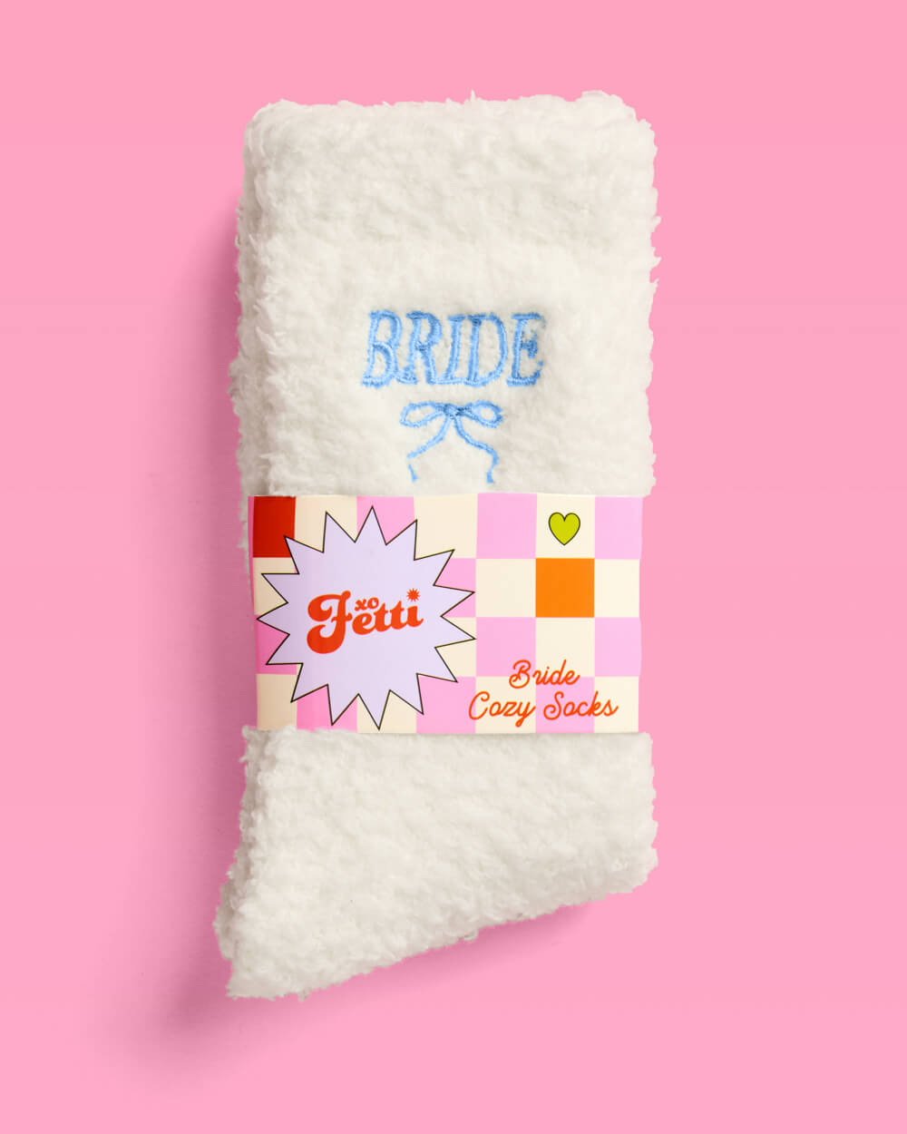 Bride Cloud Socks - fuzzy ivory socks