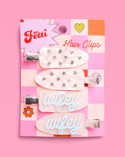 Wifey Beauty Clips - 4 pc acrylic hair clips