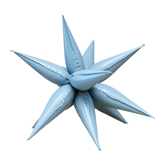 Pastel Blue Starburst Balloon