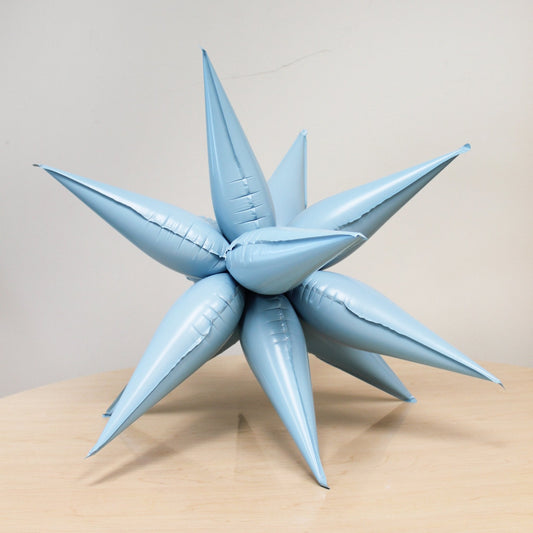 Pastel Blue Starburst Balloon