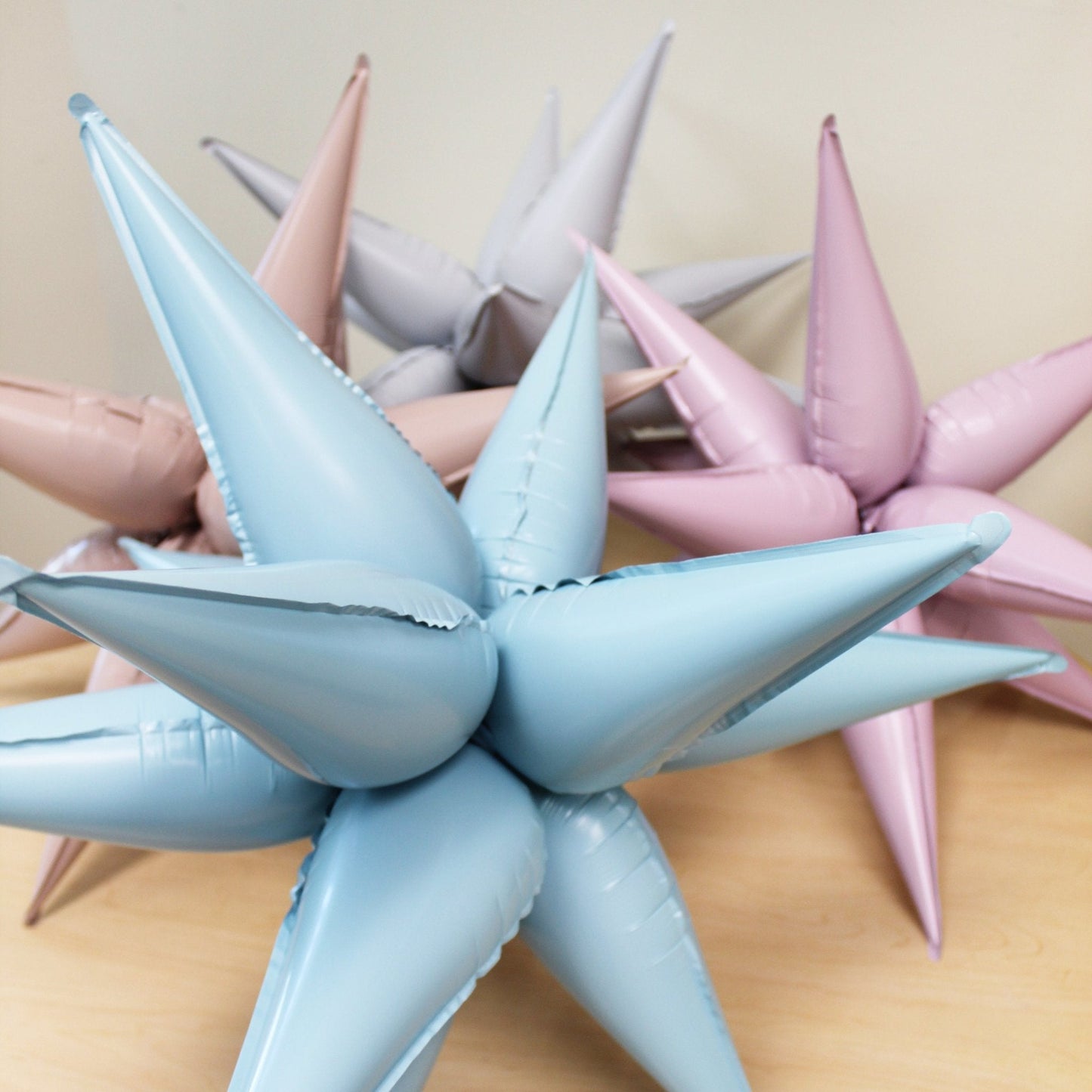 Pastel Blue Starburst Balloon
