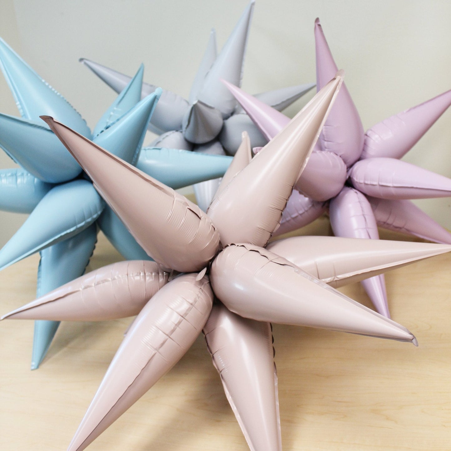 Pastel Blue Starburst Balloon