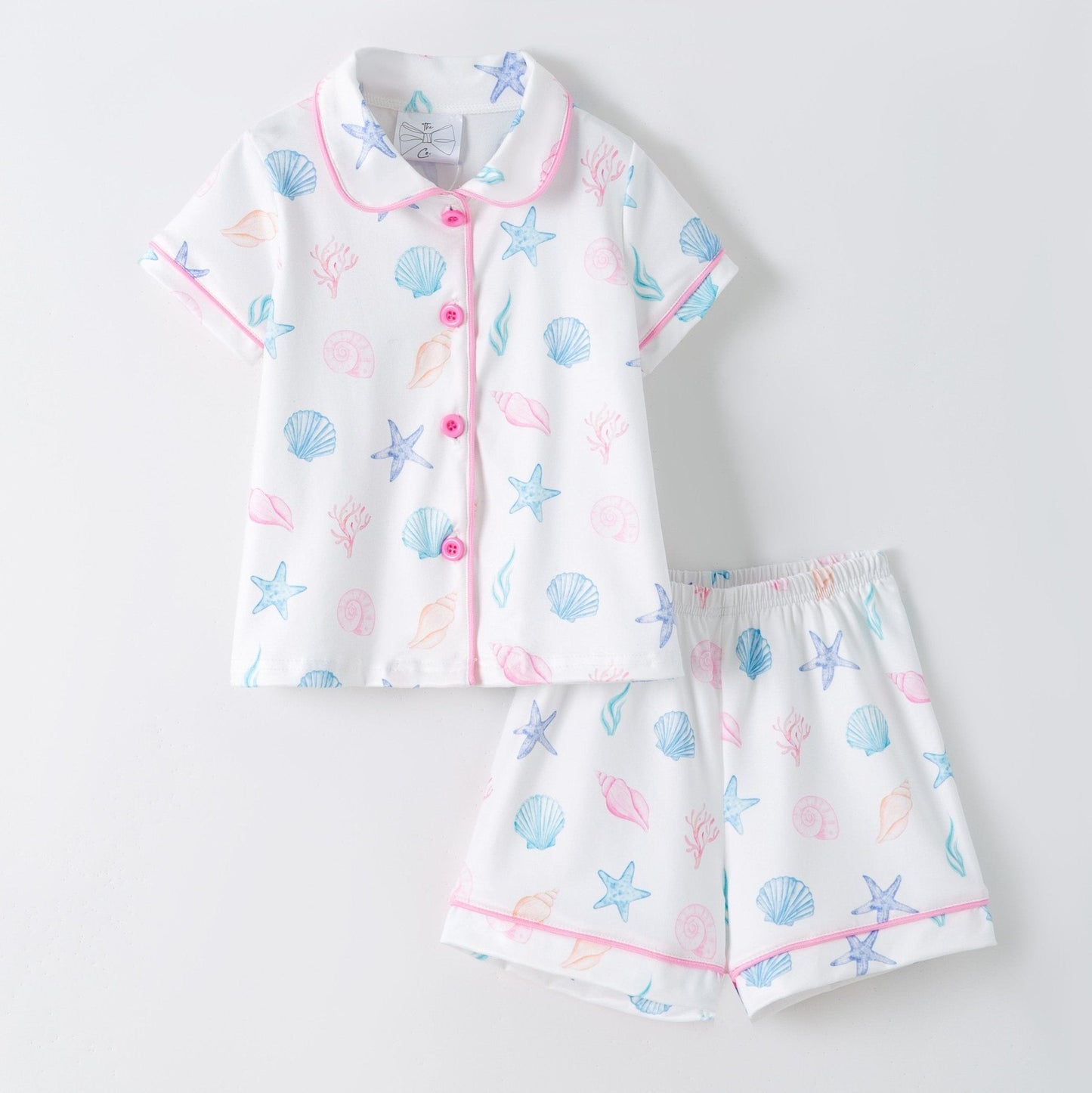 Pastel Seashell Pajama Set | Mommy & Me Summer PJs