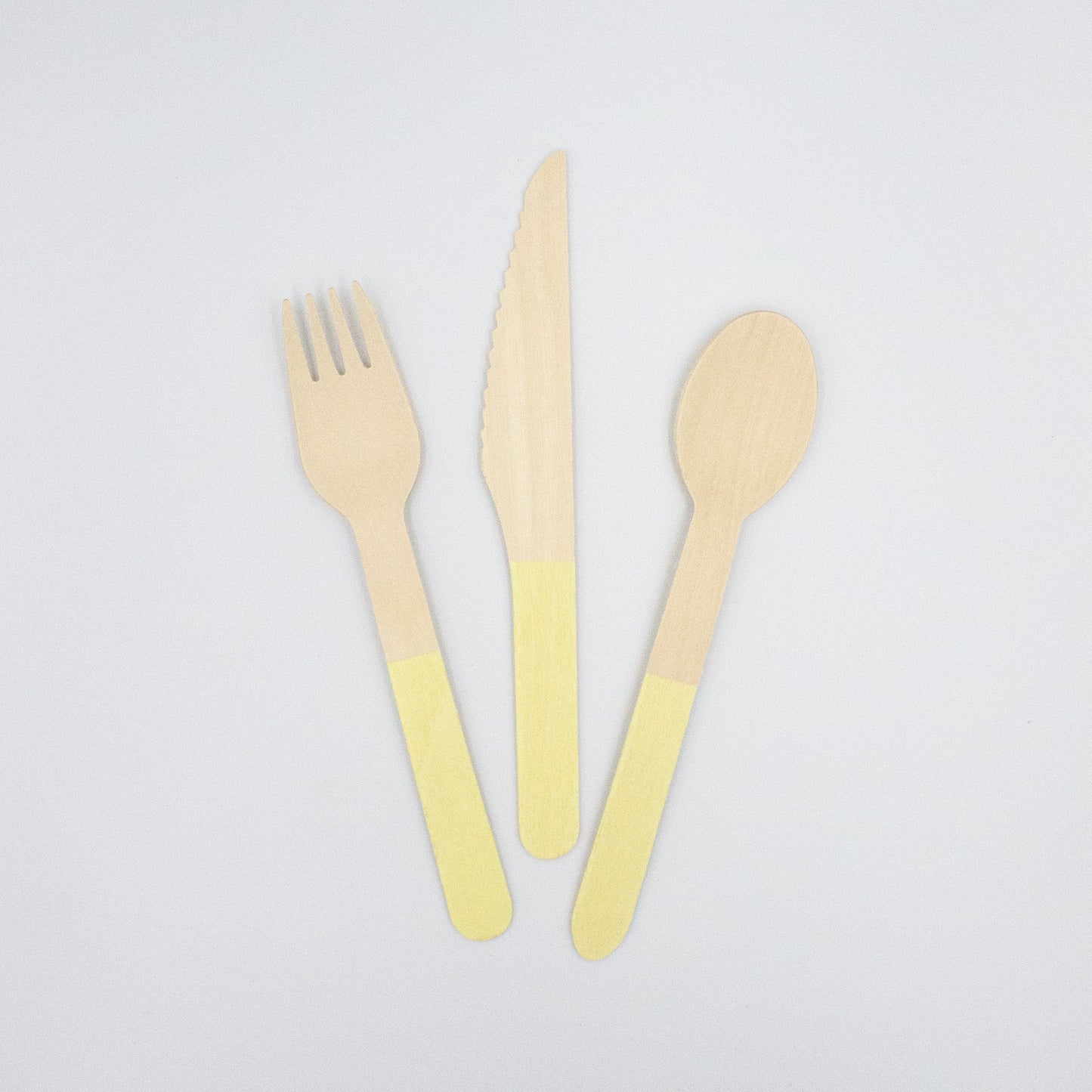 Yellow Wooden Utensil Set – 24ct | ON SALE!!