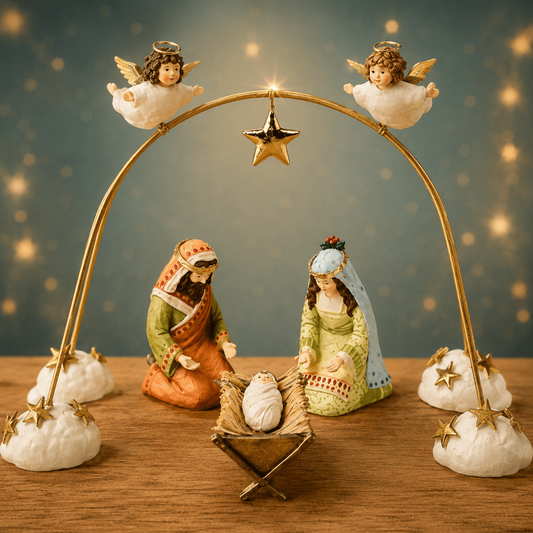 Patience Brewster Nativity Cherub Angels Arch Set, Set of 4 *NEW*