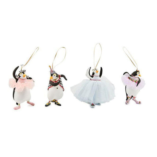 Patience Brewster Penguins En Pointe Ornaments, Set of 4 *NEW*