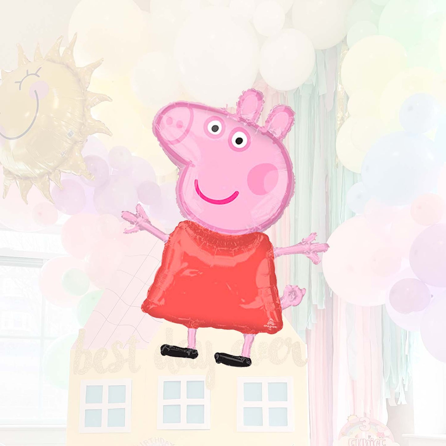 Licensed Peppa Pig Foil Balloon – 32" Jumbo Character | Ellie’s Party Supply