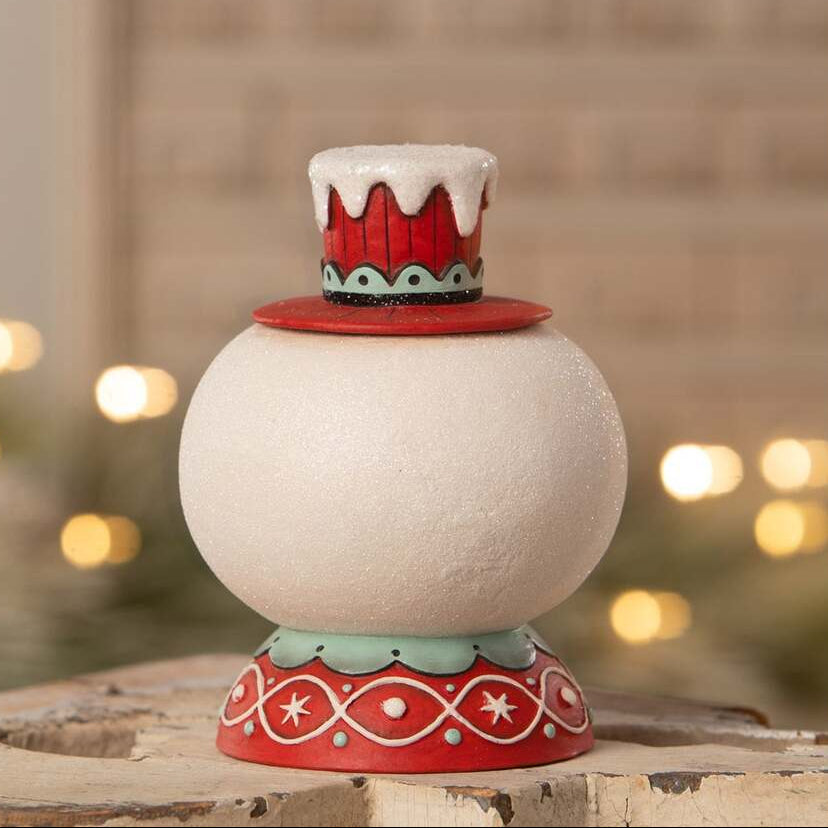 Peppermint Snow Beau Container by Johanna Parker for Bethany Lowe Designs