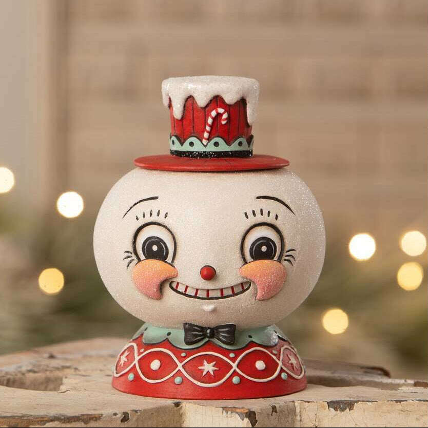 Peppermint Snow Beau Container by Johanna Parker for Bethany Lowe Designs