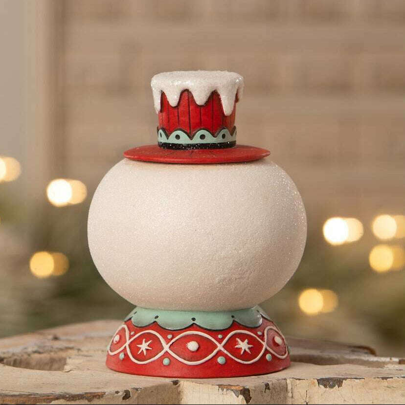 Peppermint Snow Beau Container by Johanna Parker for Bethany Lowe Designs
