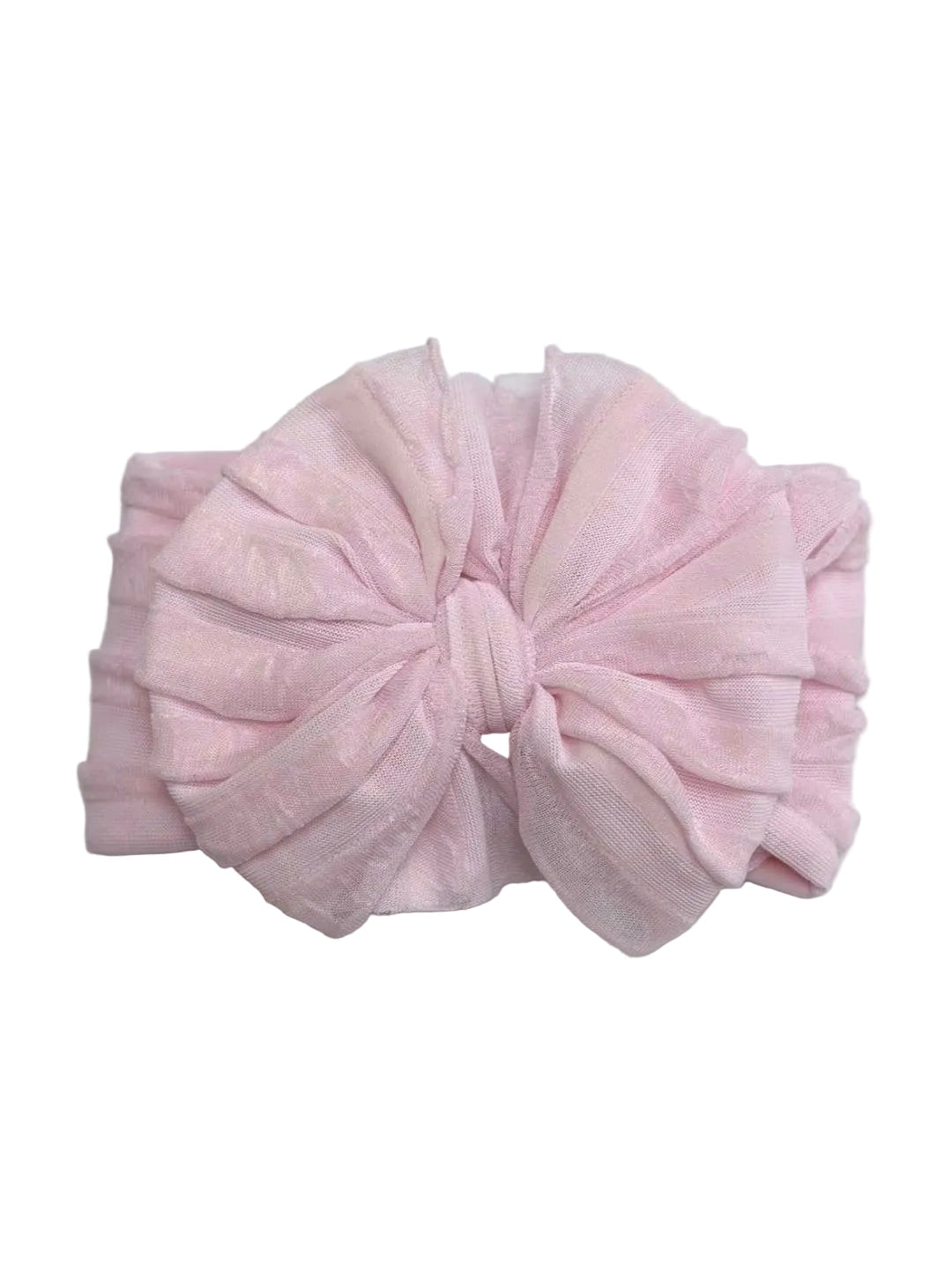 Ruffled Headband- Perfect Pink