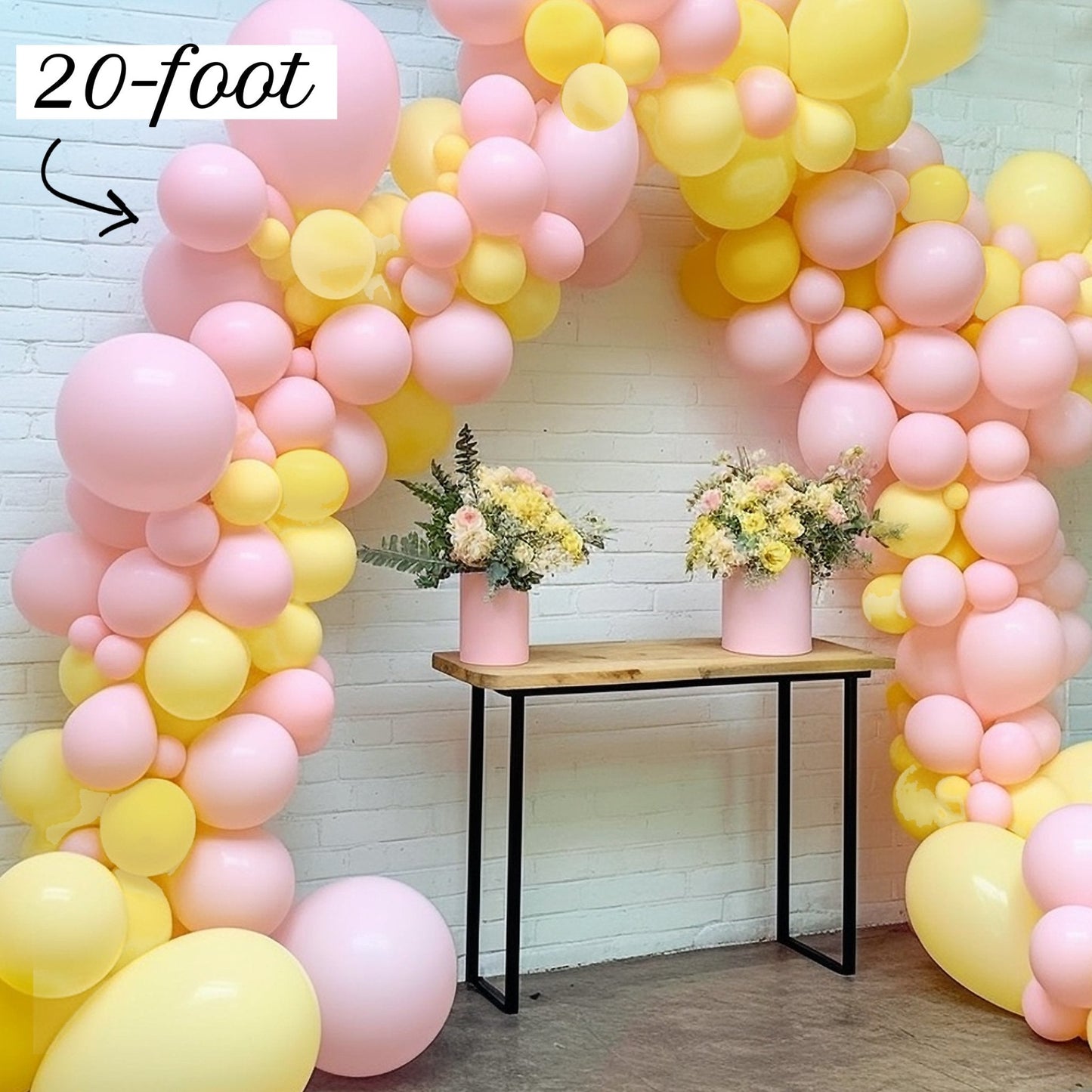 Pink Classic Pooh Balloon Garland Kit