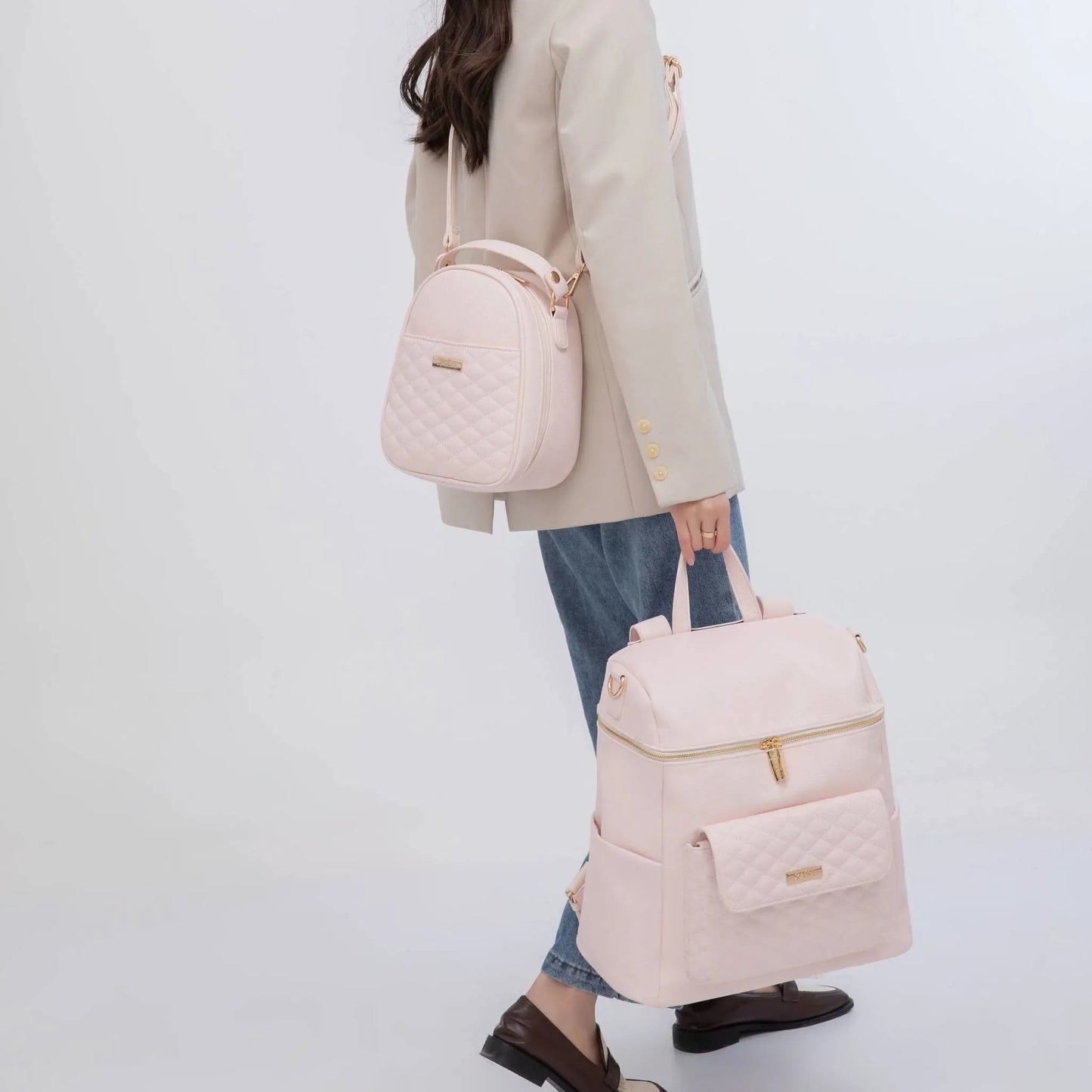 Signature Diaper Bag Pastel Pink