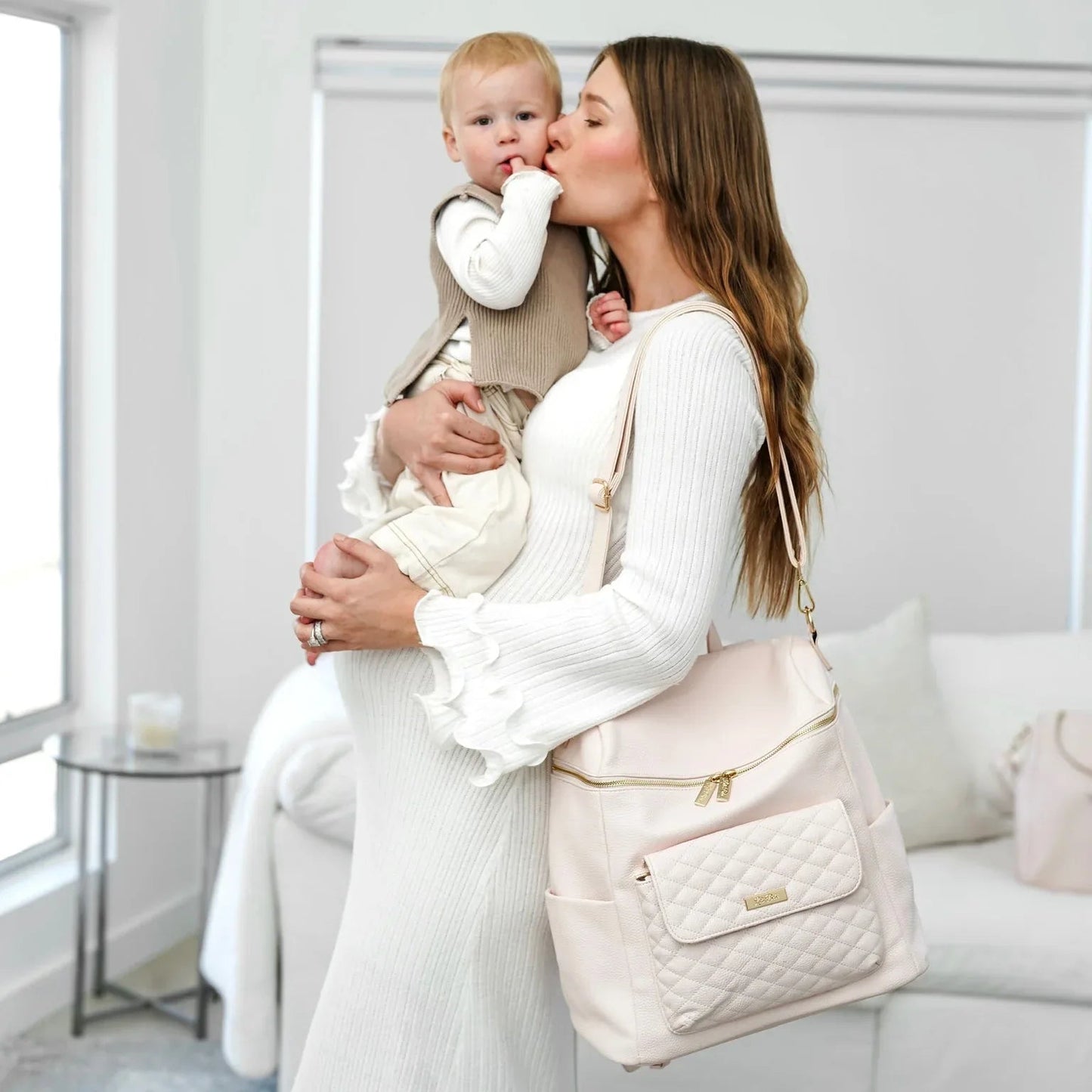 Signature Diaper Bag Pastel Pink