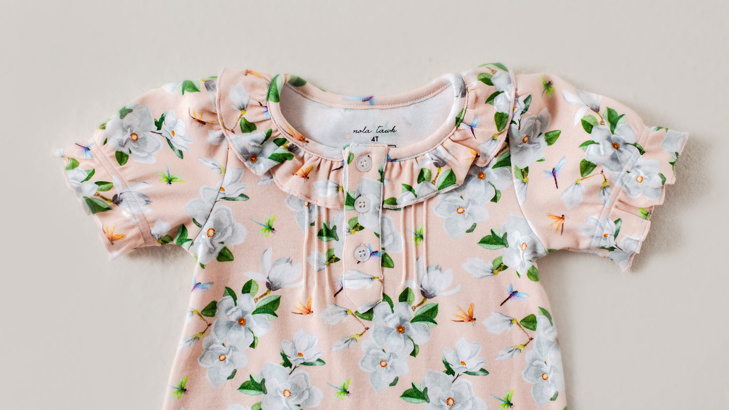 Pink Magnolia Organic Cotton Play Dress