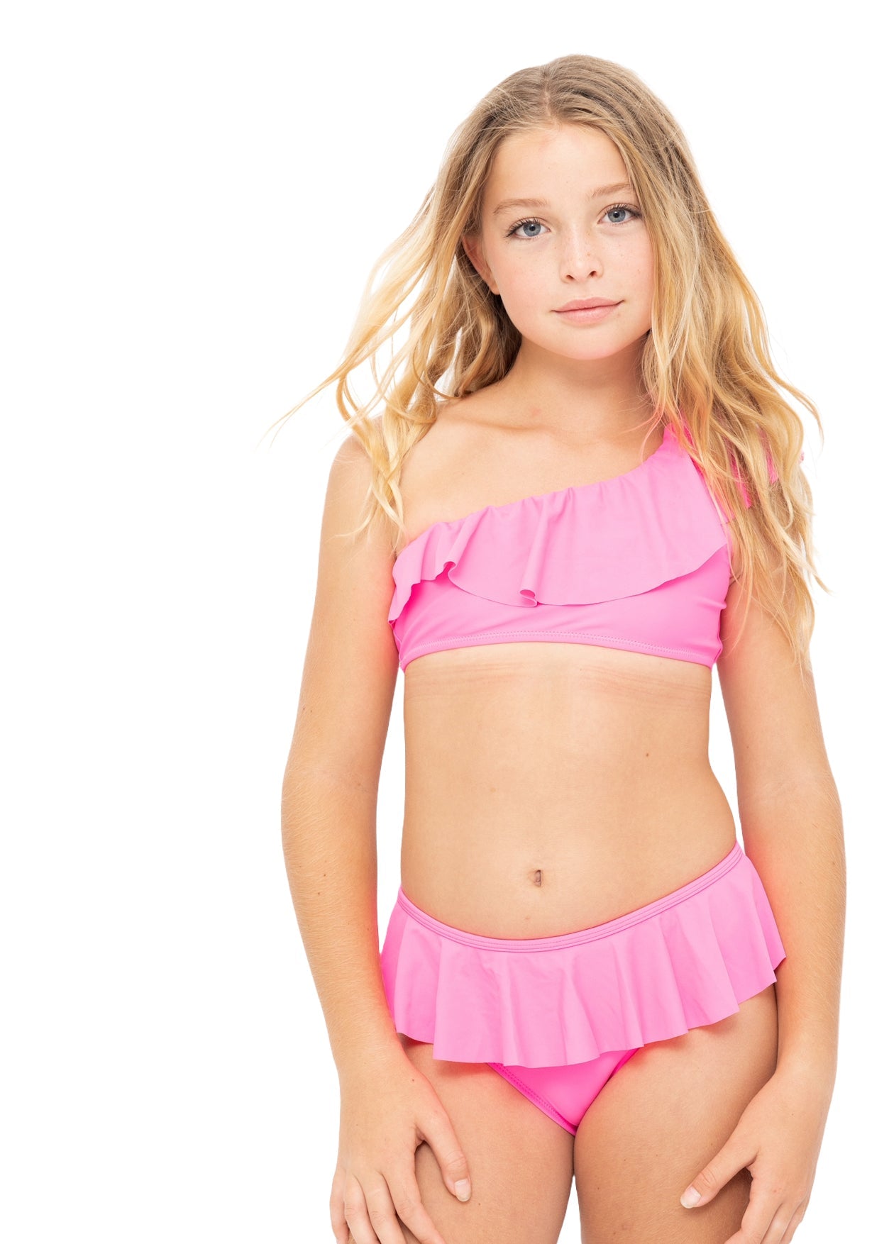 Pink One Shoulder Bikini