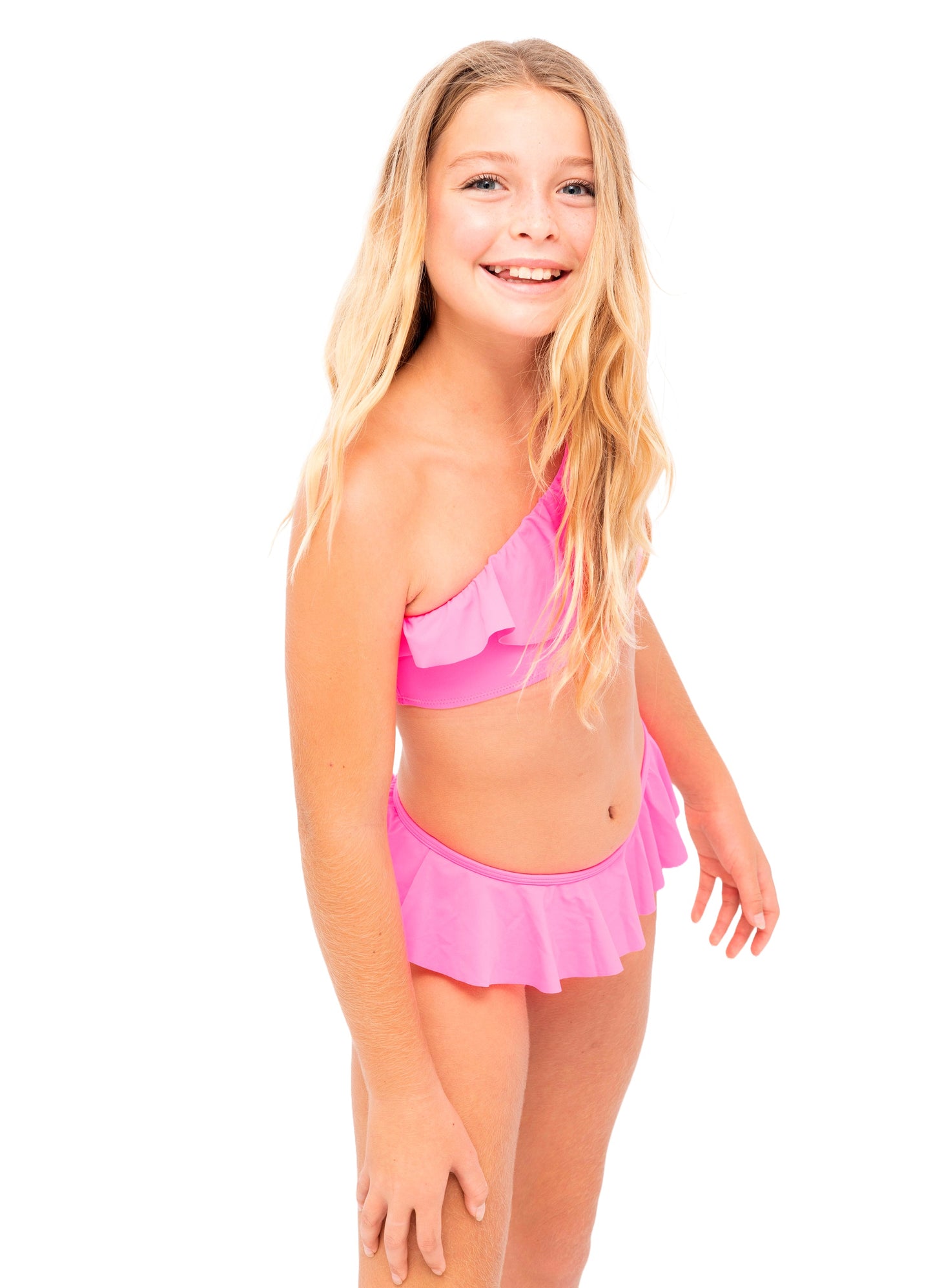 Pink One Shoulder Bikini