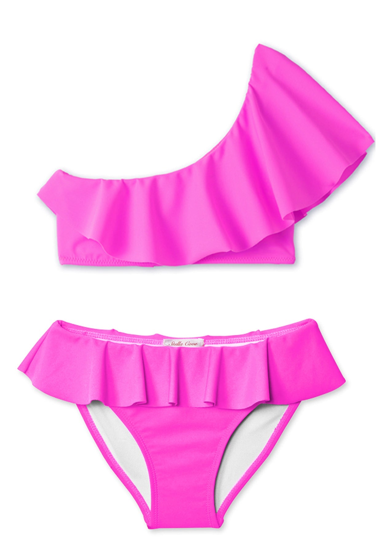 Pink One Shoulder Bikini
