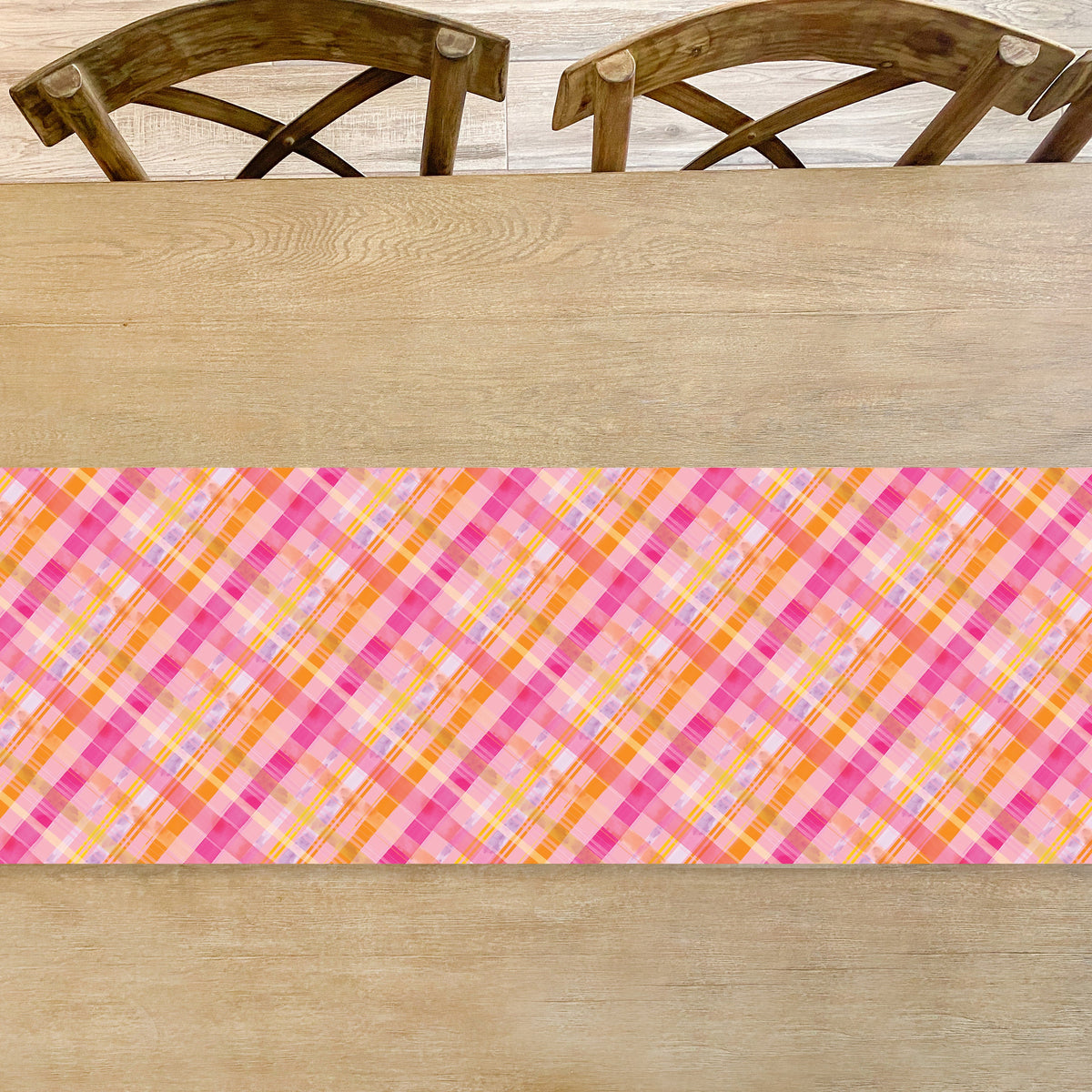 Pinksgiving Plaid Table Runner