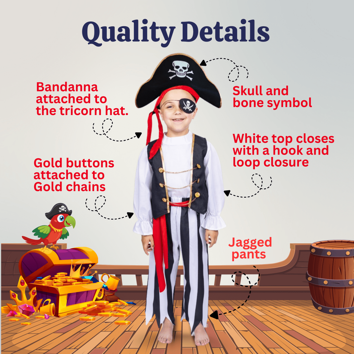 Pirate Costume - Kids