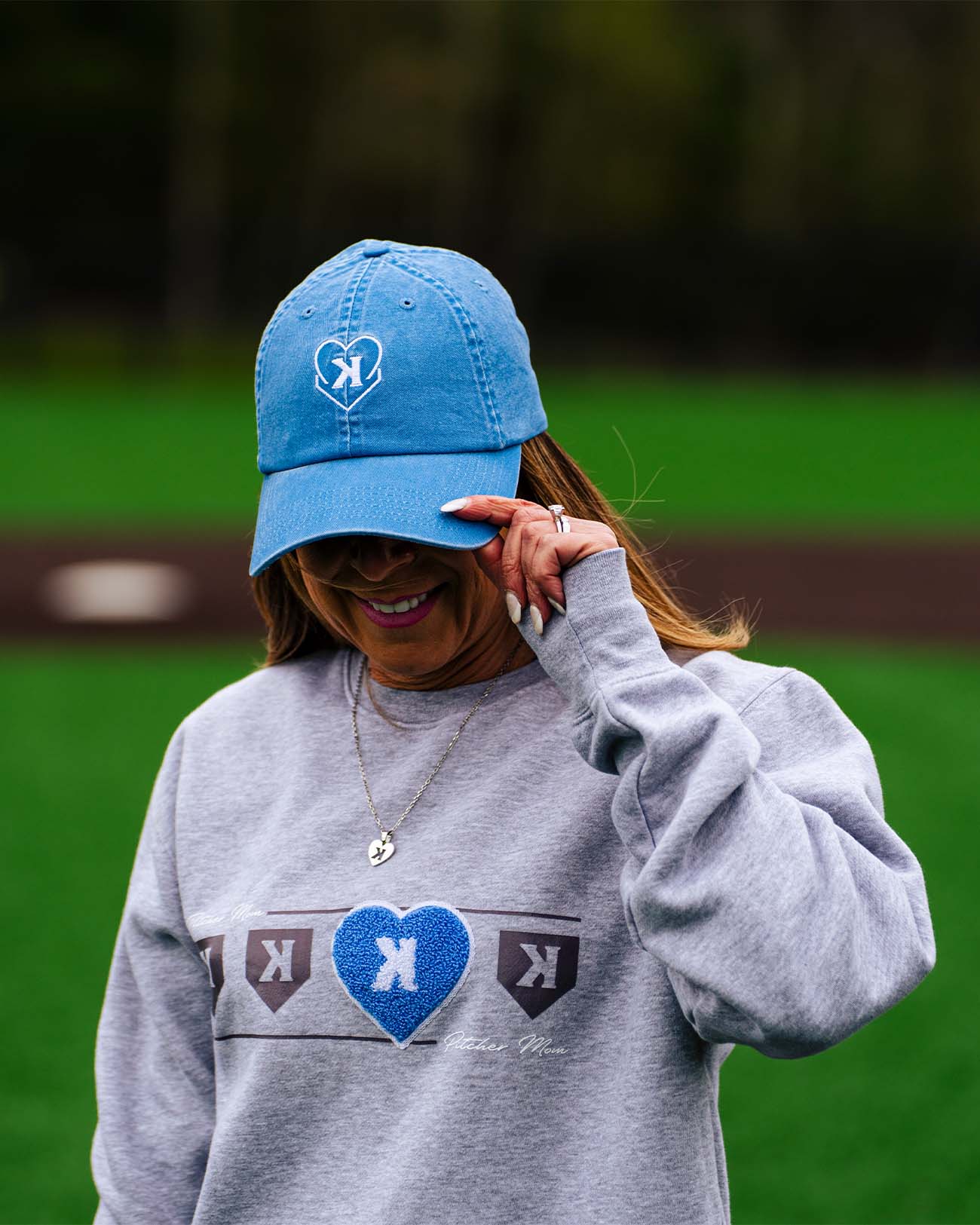 Pitcher Mom Chenille Crewneck
