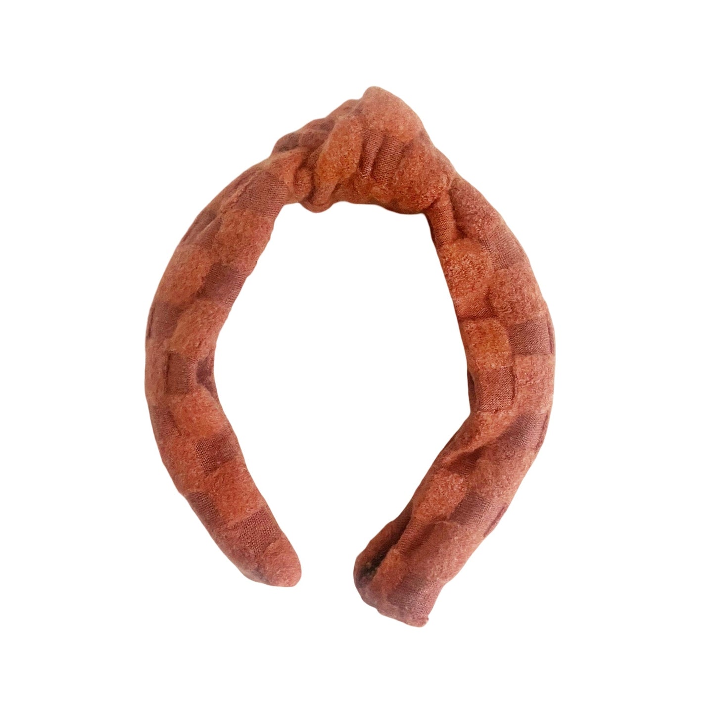 Checkered Textured Knit Knotted Headbands